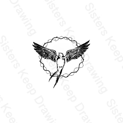 Look at the Birds of the Air- Bible Inspired - Tattoo Transparent PNG