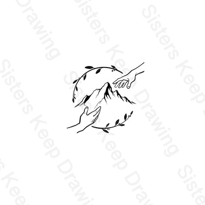 I Lift My Eyes to The Moutians- Bible Inspired - Tattoo Transparent PNG
