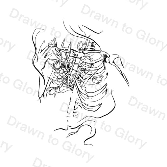 Dry Bones Come to Life - Ezekiel 37 - instant download digital printable artwork