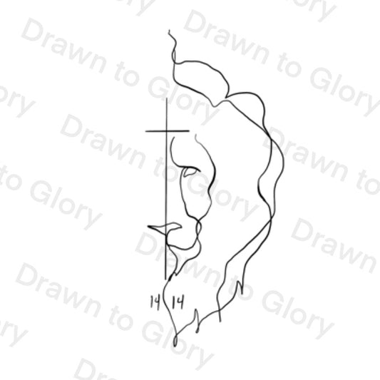 Lion and cross- Exodus 14:14 - instant download digital printable artwork