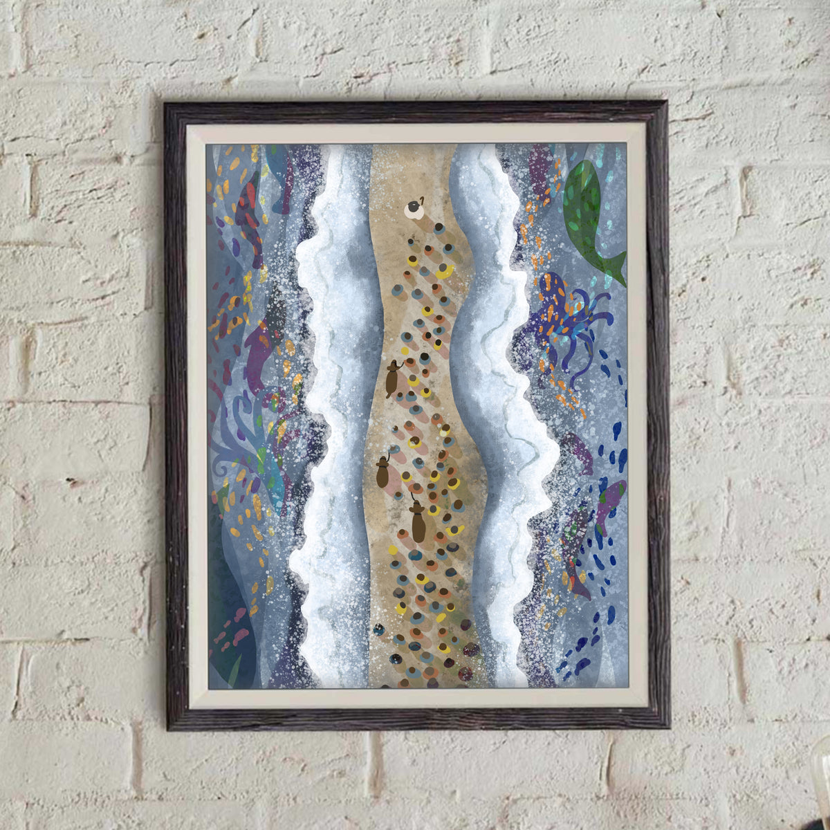 The Israelites Walking Through the Red Sea - print