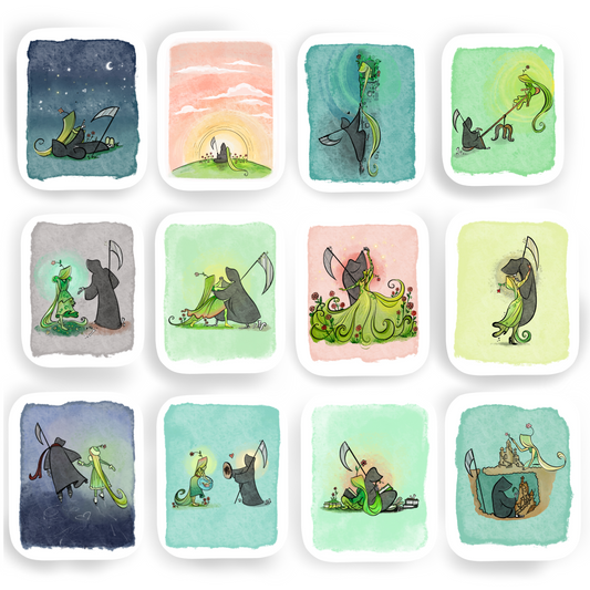 Ultimate Grim Reaper and Life Sticker Bundle