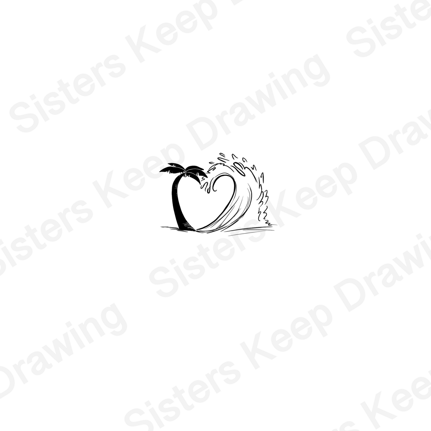 Calypso's Island - Epic Musical Inspired Tattoo Transparent PNG- instant download digital printable artwork