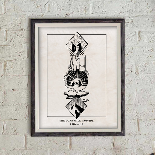 The Lord Will Provide- 1 Kings 17 - print