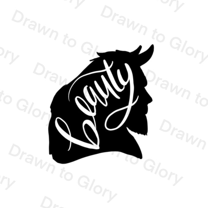 Beast and Beauty - Tattoo Transparent PNG