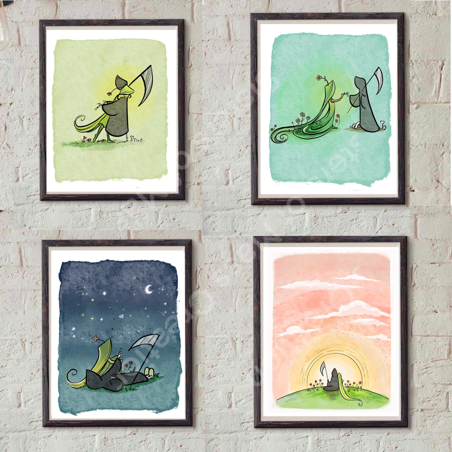 Grim Reaper makes promises Bundle - Print