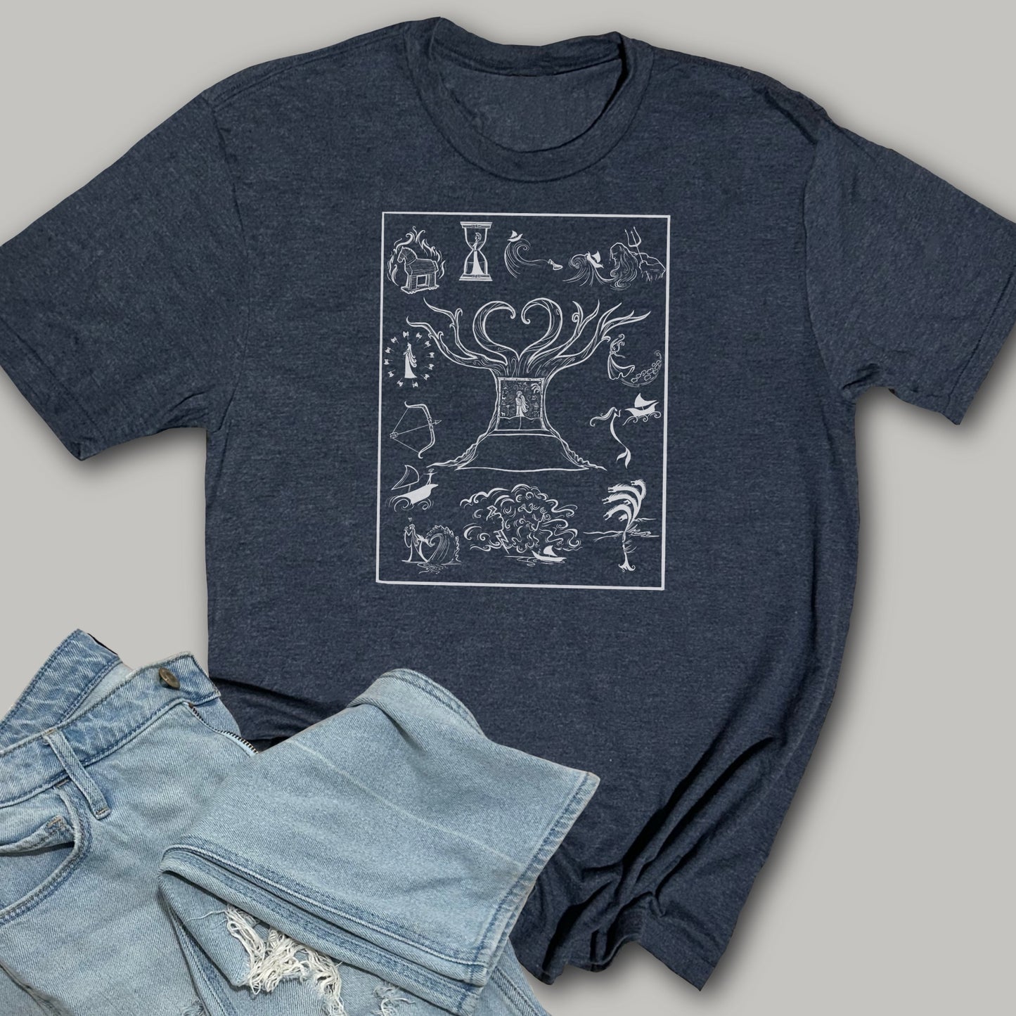 The Odyssey - Epic Adventure - Collage - Softstyle Triblend T-Shirt