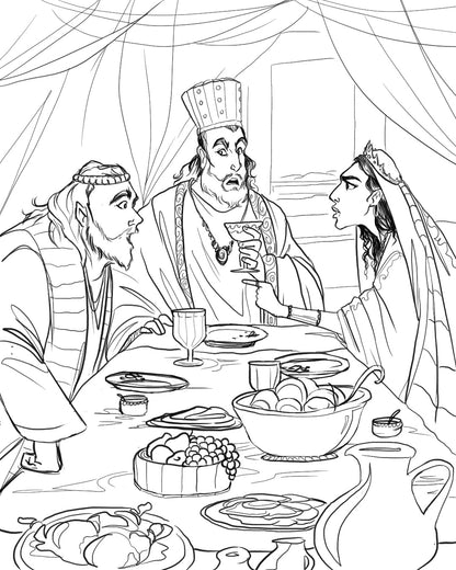 Bible Coloring Pages - Old Testament Stories - Pointing to Jesus - instant download digital printable artwork
