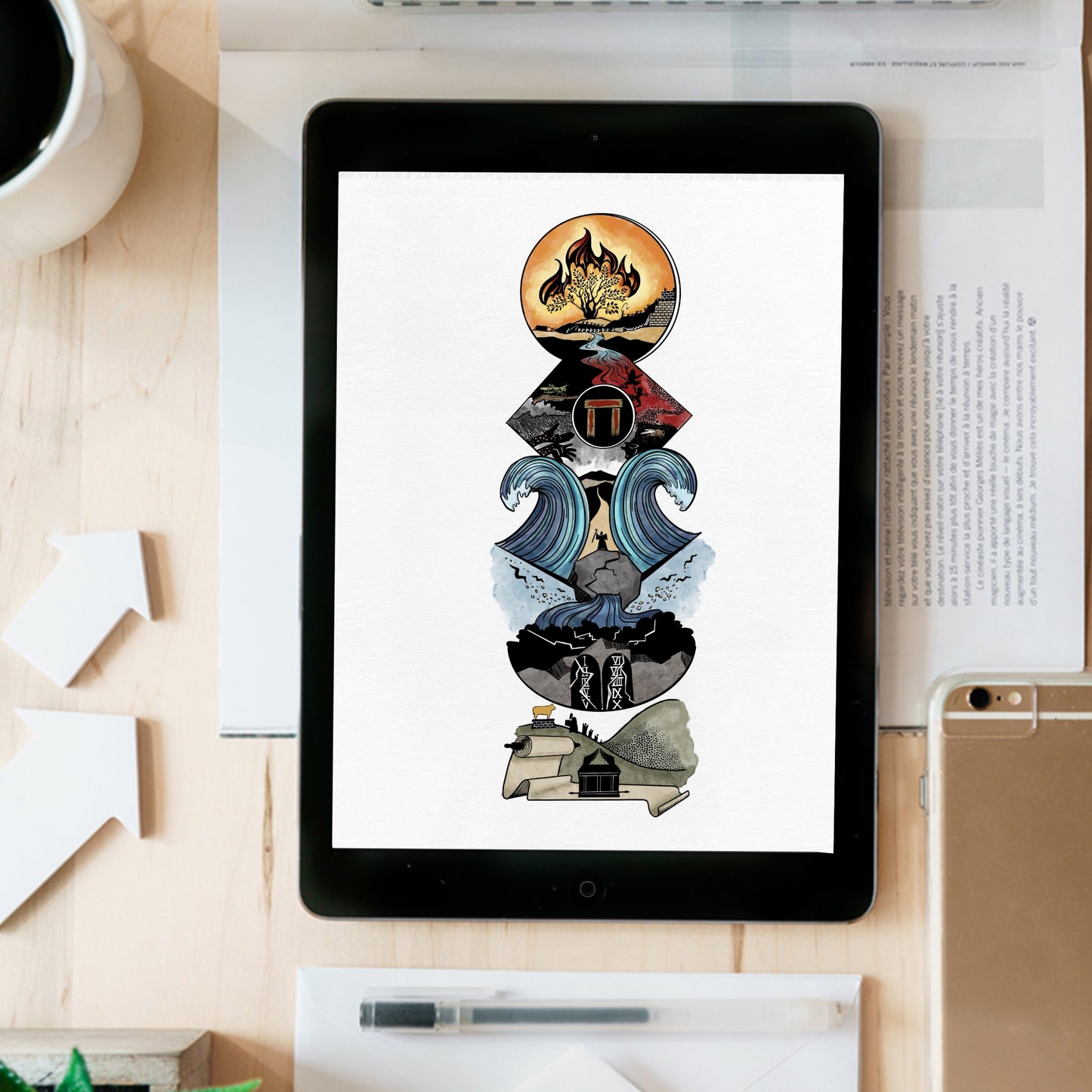Exodus Bible Design - Color instant digital download