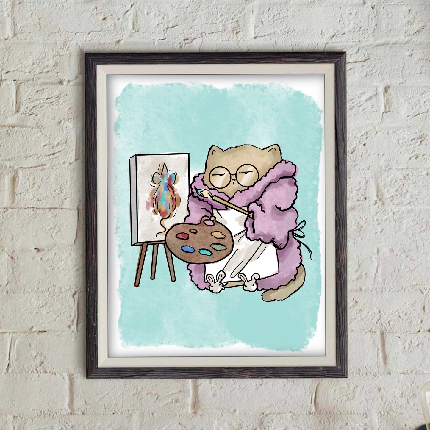 Introverted Cat bundle - doodle print