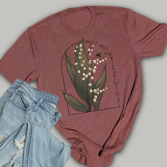 Cast All Your Cares on Him - Softstyle Triblend T-Shirt