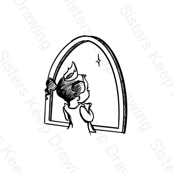 Frog Princess Looking out of her Window - Tattoo Transparent Permissio ...
