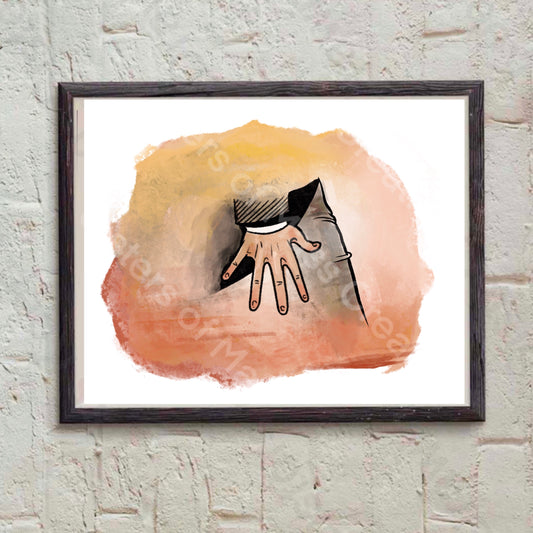 Mr. Darcy Hand Flex Print