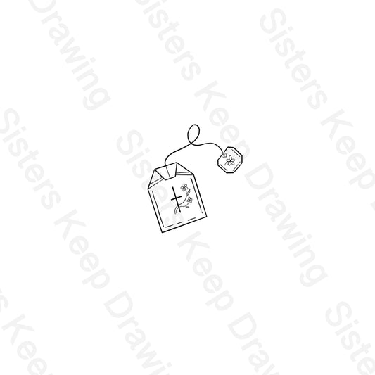 Teabag cross-Tattoo Transparent PNG