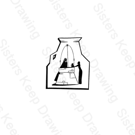 Woman at the well -Bible - Tattoo Transparent PNG