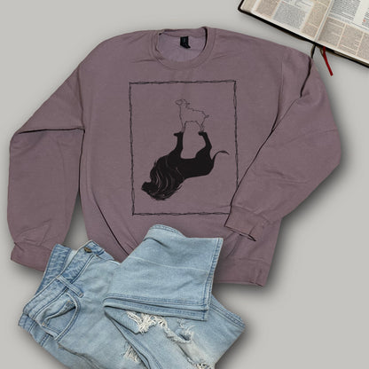 Lamb with Lion Shadow - Softstyle Crewneck