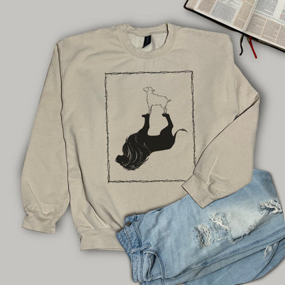 Lamb with Lion Shadow - Softstyle Crewneck