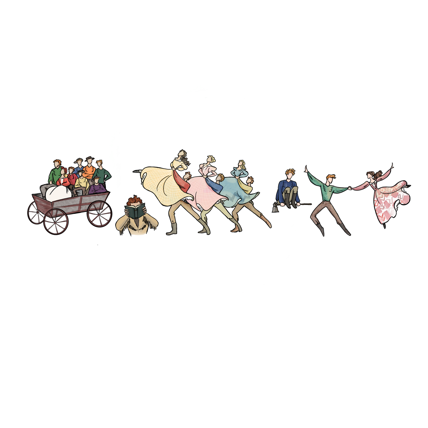 Seven Brides for Seven Brothers Collage - png
