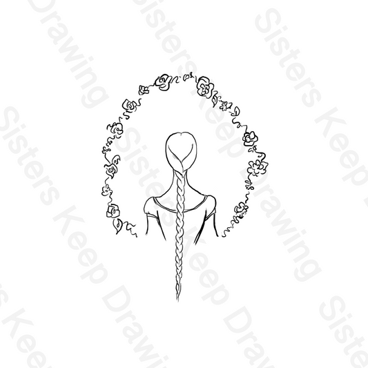 Painting a Way Out - Barbie Inspired Permission PNG- instant download digital printable artwork