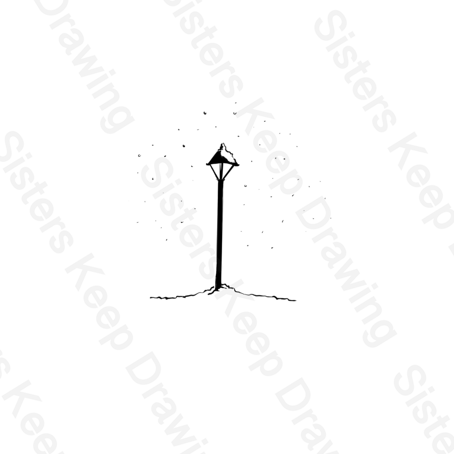 Snowy Lamppost - Narnia inspired - Tattoo Transparent Permission PNG