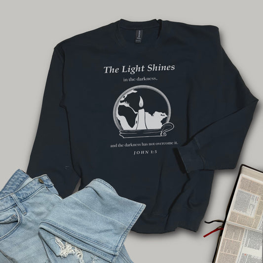 The Light of the World - Light Shines- Softstyle Crewneck