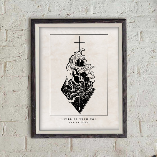 I am with You - Isaiah 43:2 - Print
