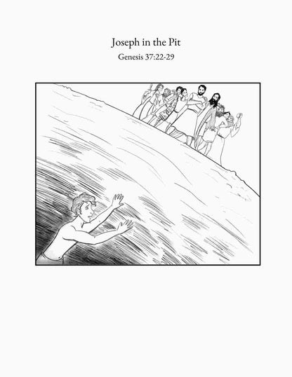 Bible Coloring Pages - Old Testament Stories - Pointing to Jesus - instant download digital printable artwork