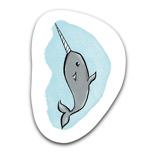 Tiny Narwal - Elf Inspired Bubble free sticker