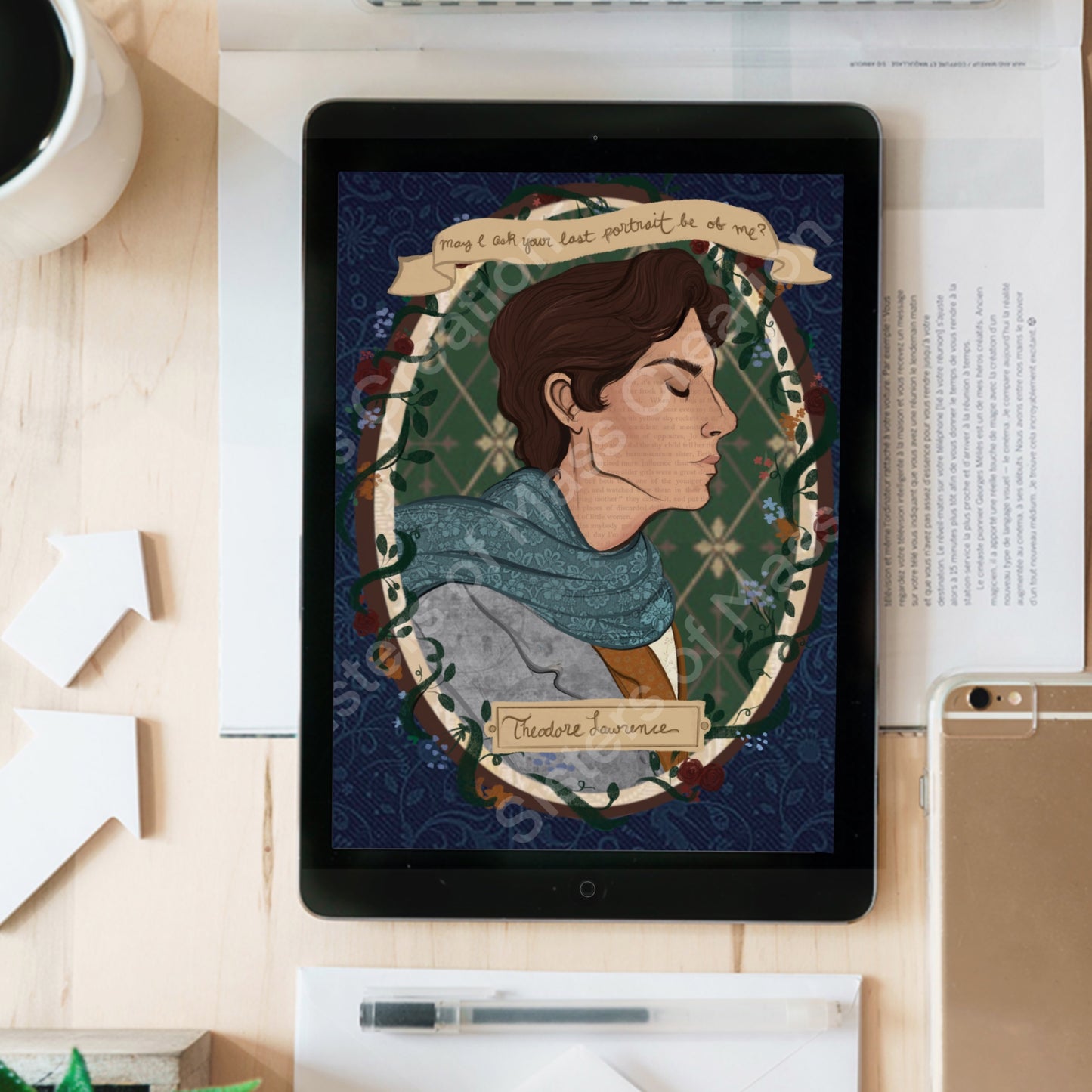 Theodore Lawrence -instant download digital printable artwork-